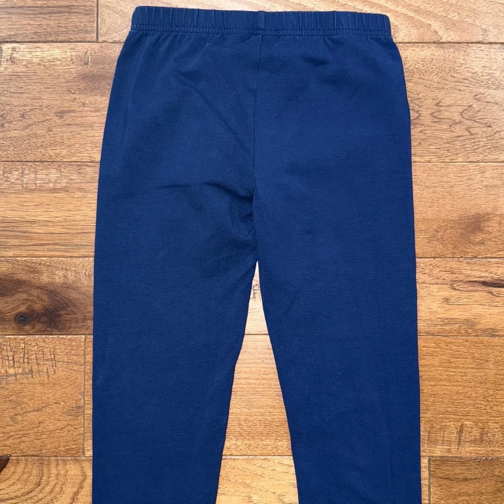 Hanna Andersson Girls Leggings - Size US 10 | 140 cm - Navy Blue